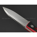 Нож QSP Canary QS141-B1 сталь 14C28, рукоять G10 black & red