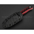 Нож QSP Canary QS141-B1 сталь 14C28, рукоять G10 black & red