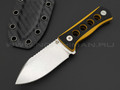 Нож QSP Canary QS141-A1 сталь 14C28, рукоять G10 black & yellow