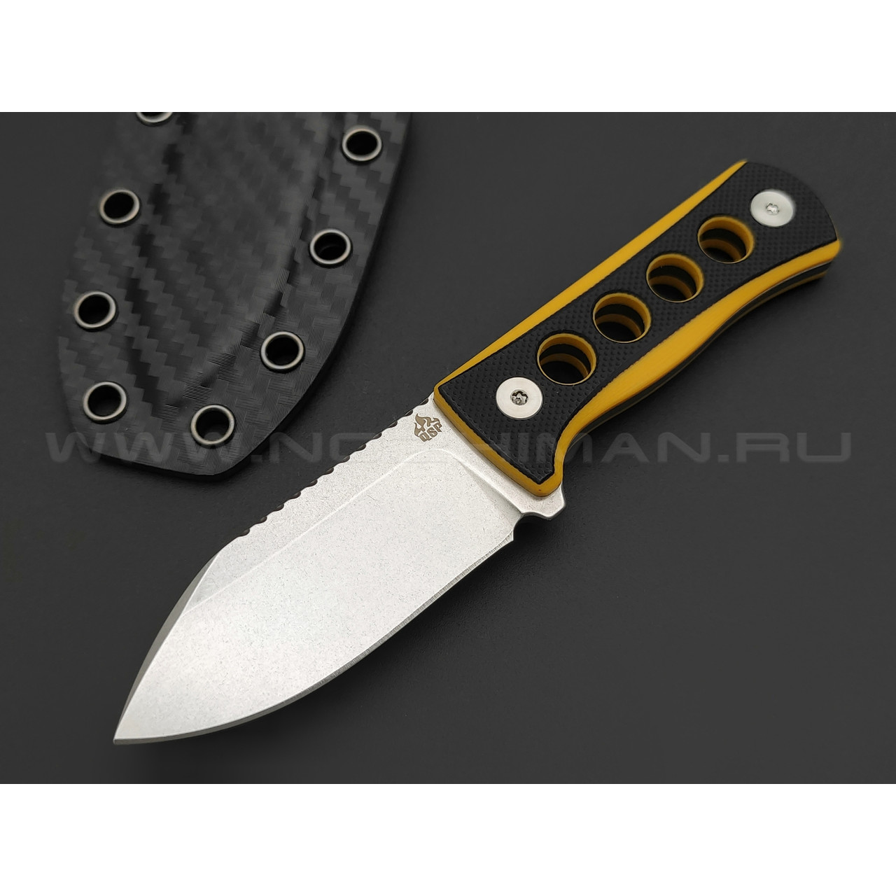 Нож QSP Canary QS141-A1 сталь 14C28, рукоять G10 black & yellow