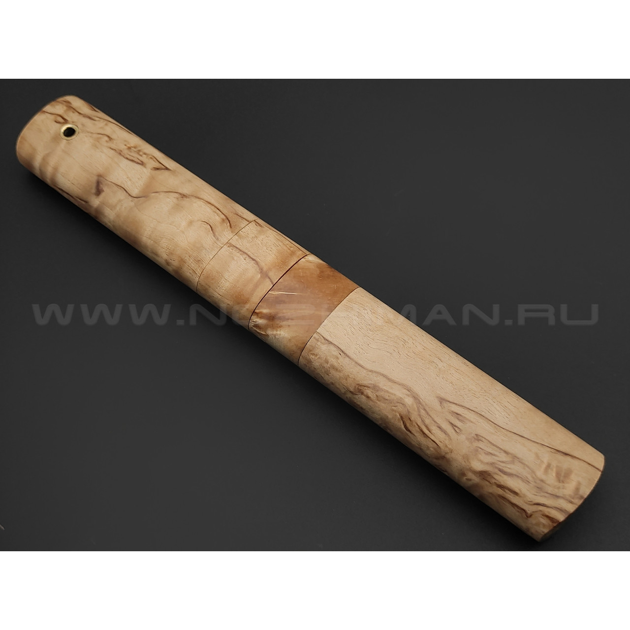 Товарищество Завьялова нож Якут-Ш, сталь K340, рукоять Карельская береза, деревянные ножны