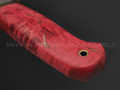 Товарищество Завьялова нож Шаман сталь K340, рукоять Стаб. дерево красное латунь