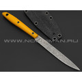 Волчий Век нож Тезис Custom сталь N690 WA, рукоять G10 yellow
