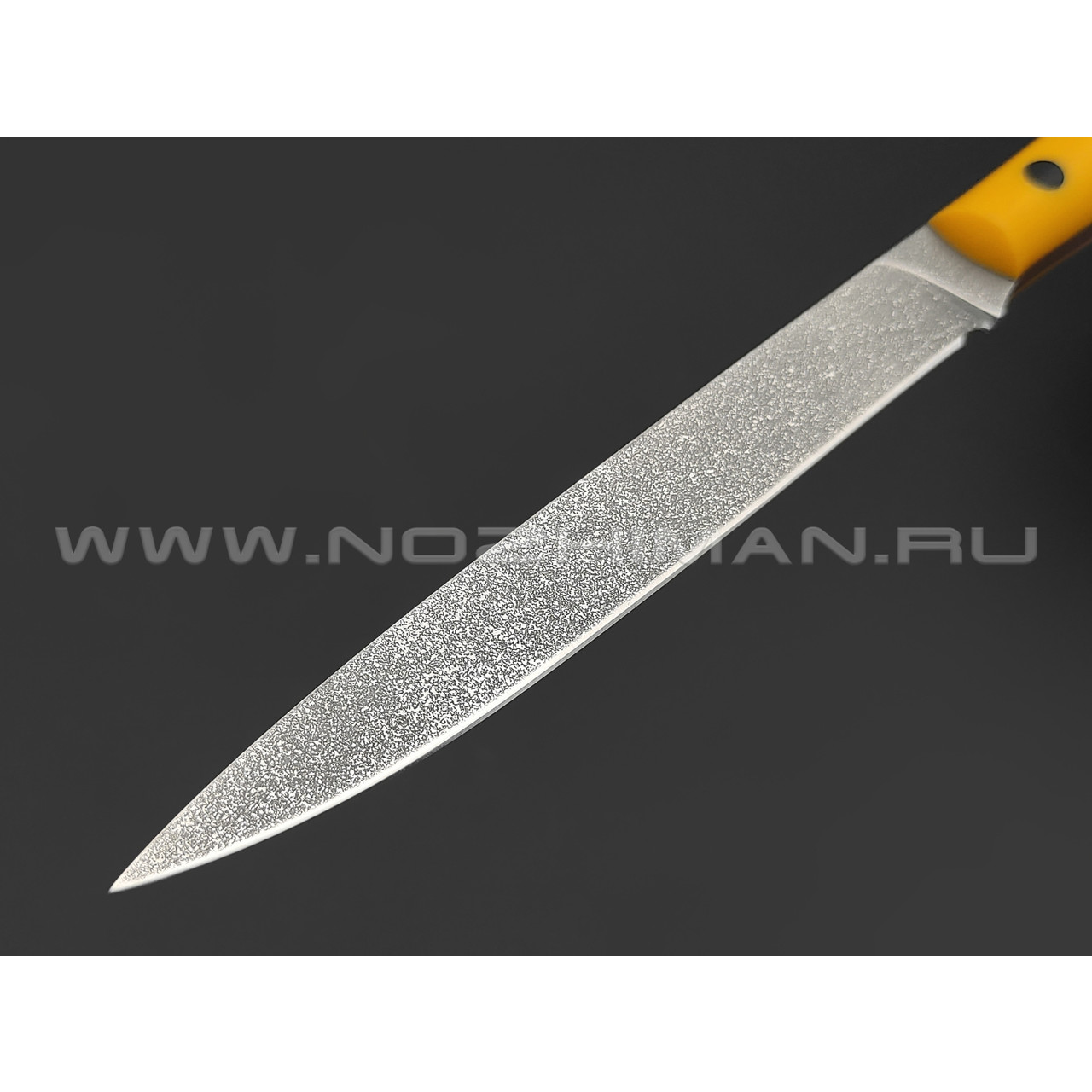 Волчий Век нож Тезис Custom сталь N690 WA, рукоять G10 yellow