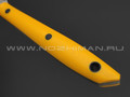 Волчий Век нож Тезис Custom сталь N690 WA, рукоять G10 yellow