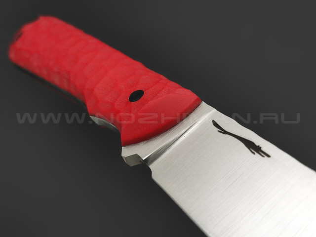 Волчий Век нож Мессер сталь D2 WA satin, рукоять G10 red