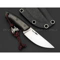 Волчий Век нож Слоненок сталь N690 WA satin, рукоять Carbon fiber