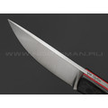 Волчий Век нож Слоненок сталь N690 WA satin, рукоять Carbon fiber