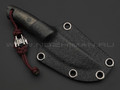 Волчий Век нож Слоненок сталь N690 WA satin, рукоять Carbon fiber