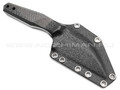 Волчий Век нож Wharn Custom сталь PGK WA, рукоять Carbon fiber