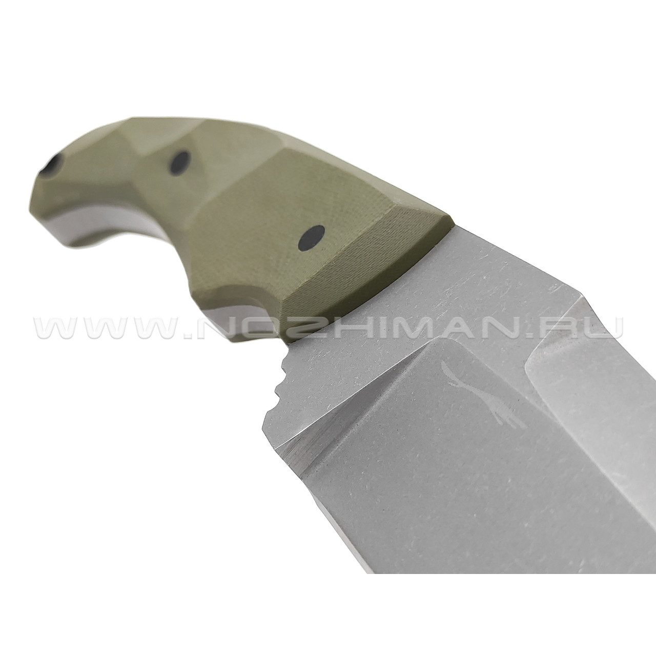 Волчий Век нож Сквозняк Brutal Edition сталь 1.4116 Krupp WA стоунвош, рукоять G10 od green
