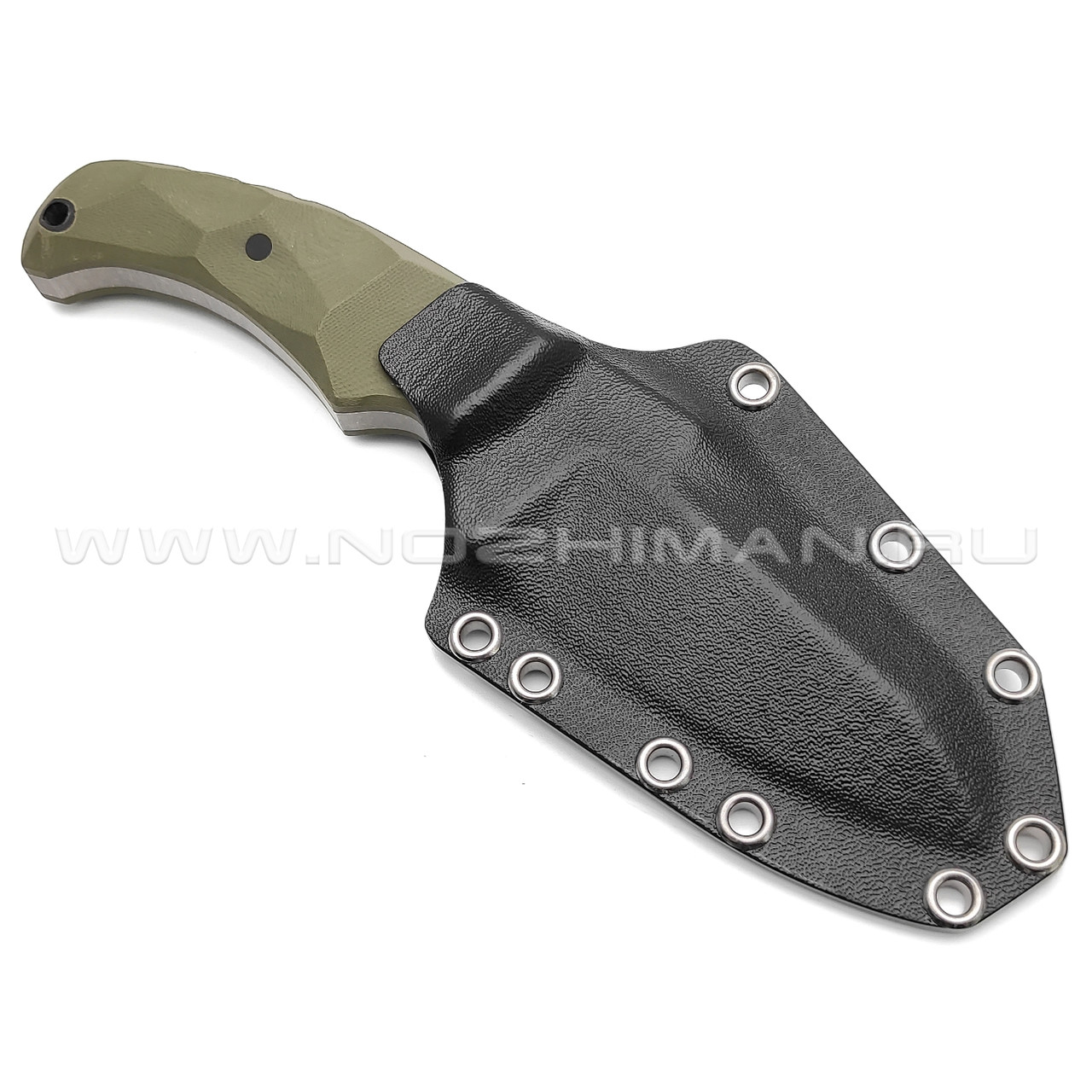 Волчий Век нож Сквозняк Brutal Edition сталь 1.4116 Krupp WA стоунвош, рукоять G10 od green