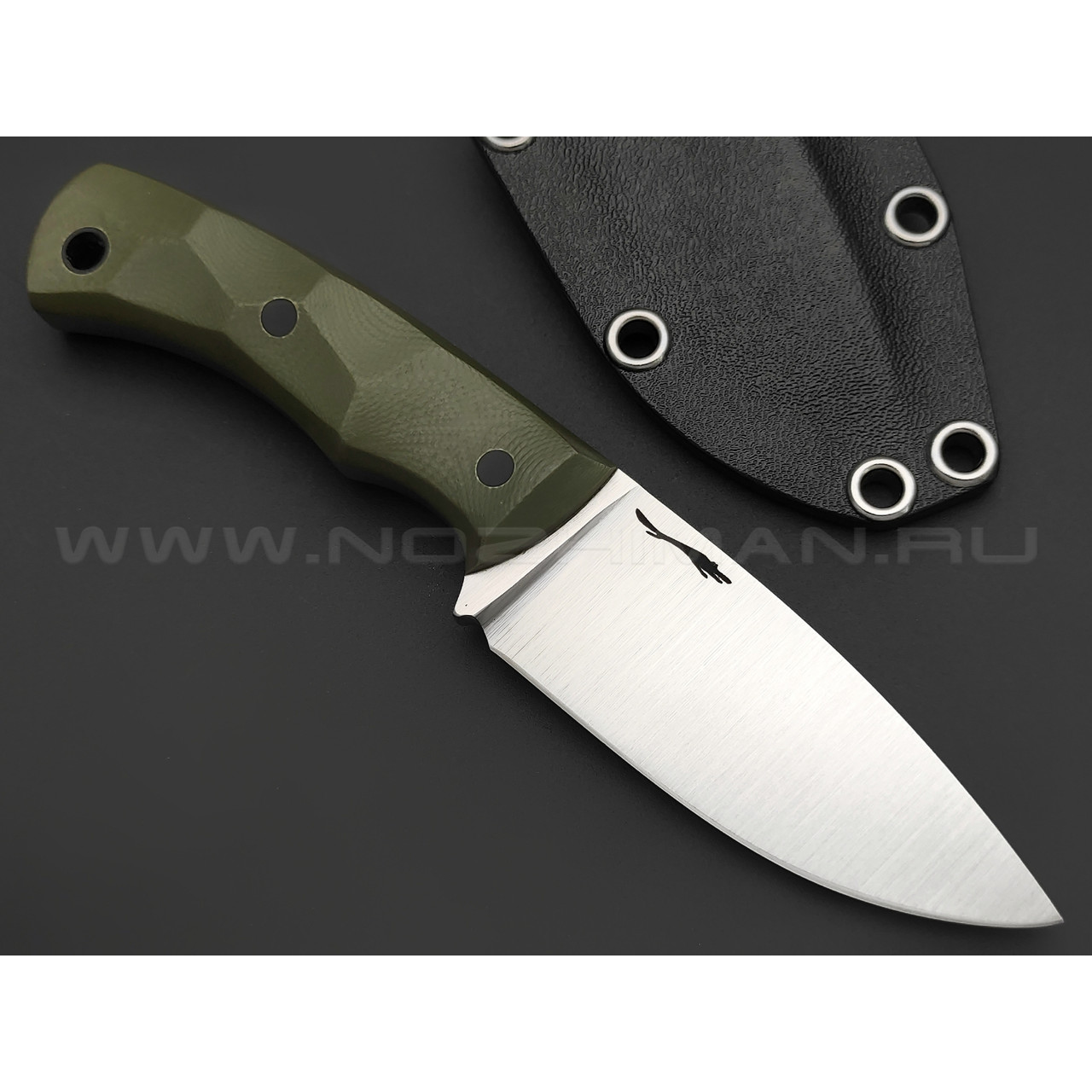 Волчий Век нож Smalltalk сталь 1.4116 Krupp WA satin, рукоять G10 od green