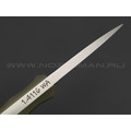 Волчий Век нож Smalltalk сталь 1.4116 Krupp WA satin, рукоять G10 od green