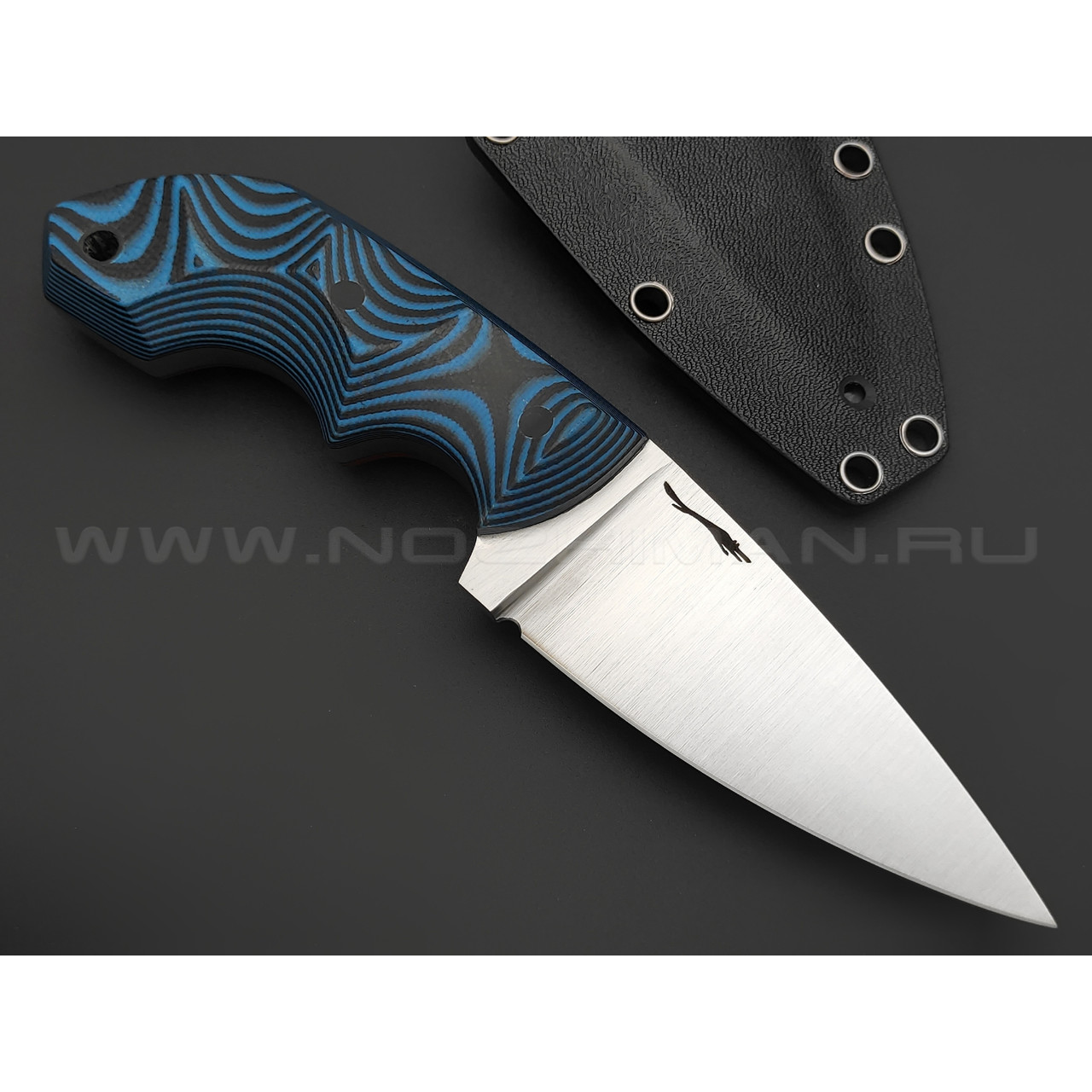 Волчий Век нож Оса Harley Quinn Edition сталь 1.4116 Krupp WA satin, рукоять G10 red & blue