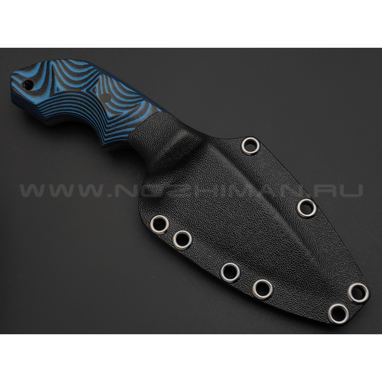 Волчий Век нож Оса Harley Quinn Edition сталь 1.4116 Krupp WA satin, рукоять G10 red & blue