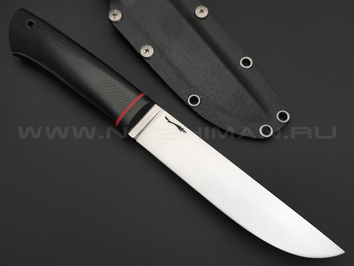 Волчий Век нож Слоник сталь 95Х18 WA satin, рукоять G10 black