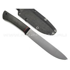 Волчий Век нож Слон сталь Niolox WA стоунвош, рукоять Micarta black, G10