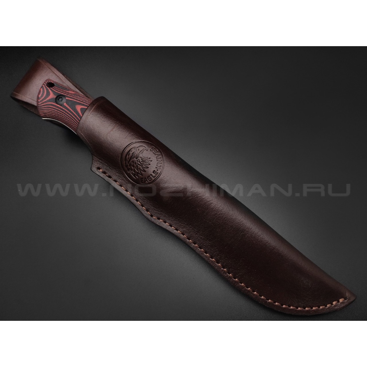 Eagle Knives нож Hunter 2 сталь Aus10Co стоунвош, рукоять G10 black & red
