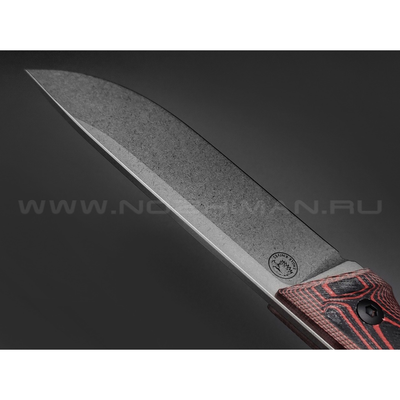 Eagle Knives нож Hunter 2 сталь Aus10Co стоунвош, рукоять G10 black & red
