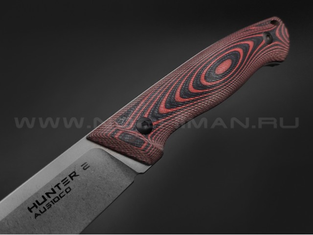 Eagle Knives нож Hunter 2 сталь Aus10Co stonewash, рукоять G10 black & red