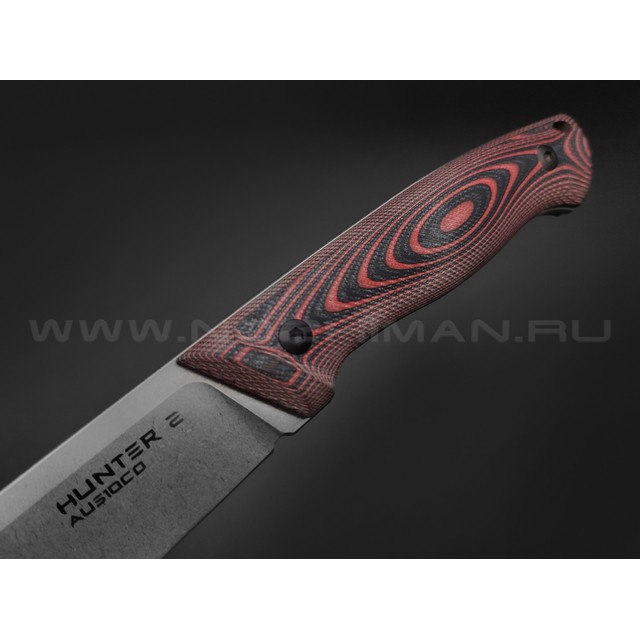 Eagle Knives нож Hunter 2 сталь Aus10Co стоунвош, рукоять G10 black & red