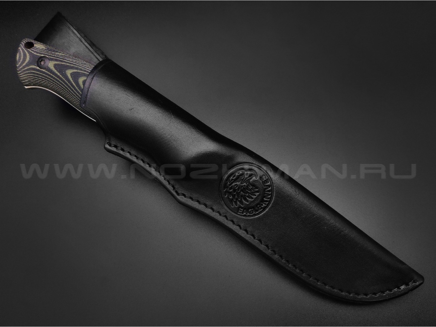 Eagle Knives нож Hunter 1 сталь Aus10Co stonewash, рукоять G10 black & green