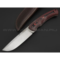 Eagle Knives нож Fisher 1 сталь Aus10Co стоунвош, рукоять G10 black & red Eagle Knives нож Fisher 1 сталь Aus10Co стоунвош, рукоять G10 black & red