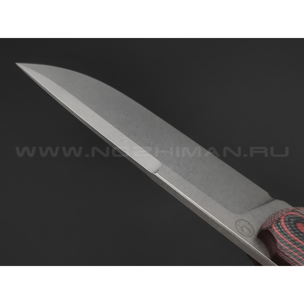 Eagle Knives нож Fisher 1 сталь Aus10Co стоунвош, рукоять G10 black & red