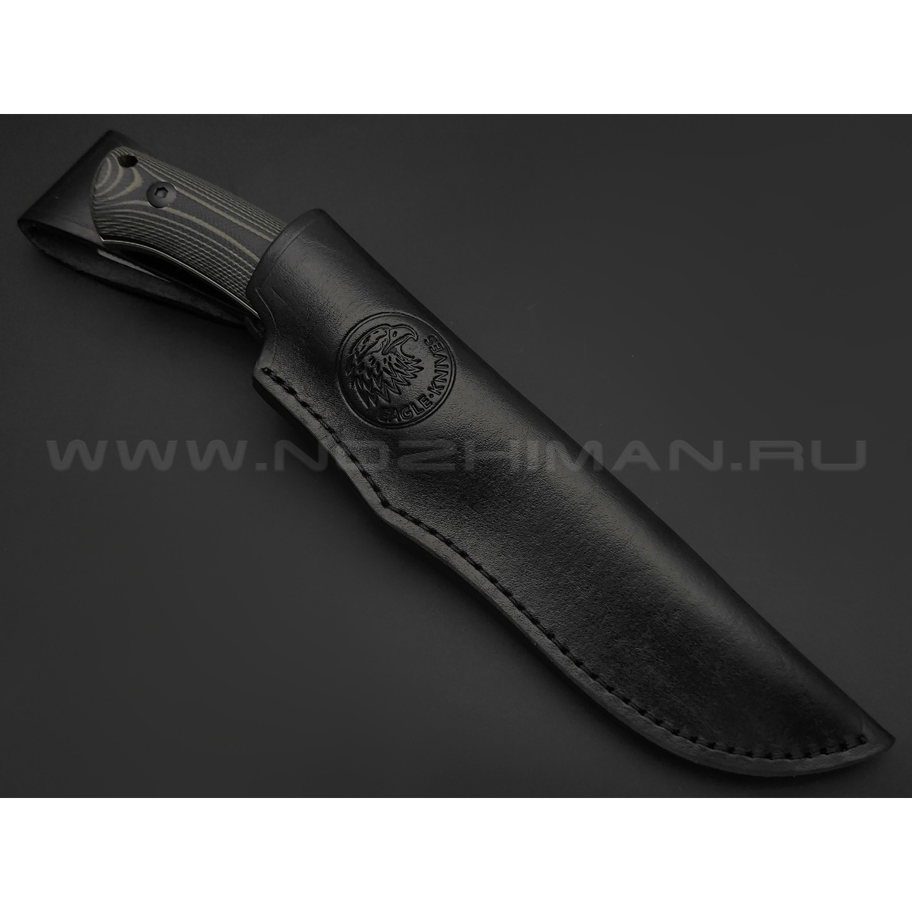Eagle Knives нож Fisher 1 сталь Aus10Co стоунвош, рукоять G10 black & green