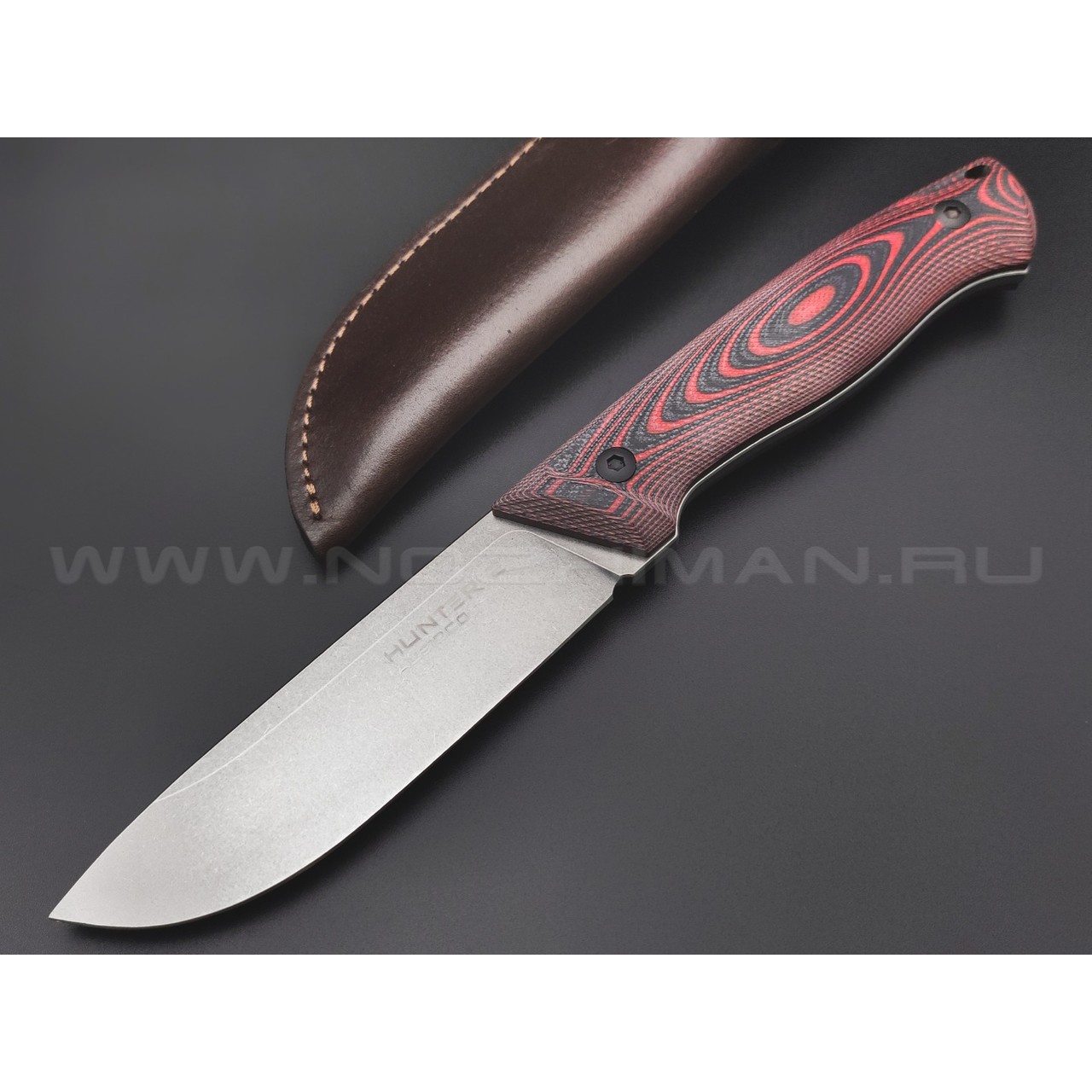 Eagle Knives нож Hunter 2 сталь Aus10Co стоунвош, рукоять G10 black & red