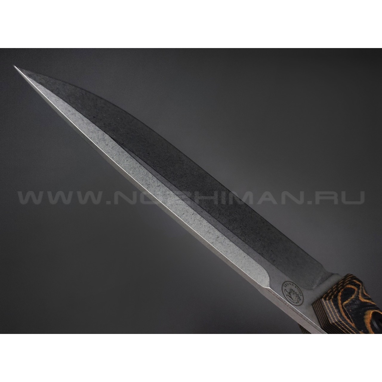 Eagle Knives нож Aviator 1 сталь Aus10Co стоунвош, рукоять G10 black & orange