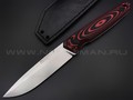 Eagle Knives нож Aviator 1 сталь Aus10Co stonewash, рукоять G10 black & red