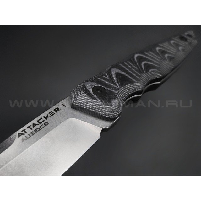 Eagle Knives нож Attacker 1 сталь Aus10Co стоунвош, рукоять G10 black & grey
