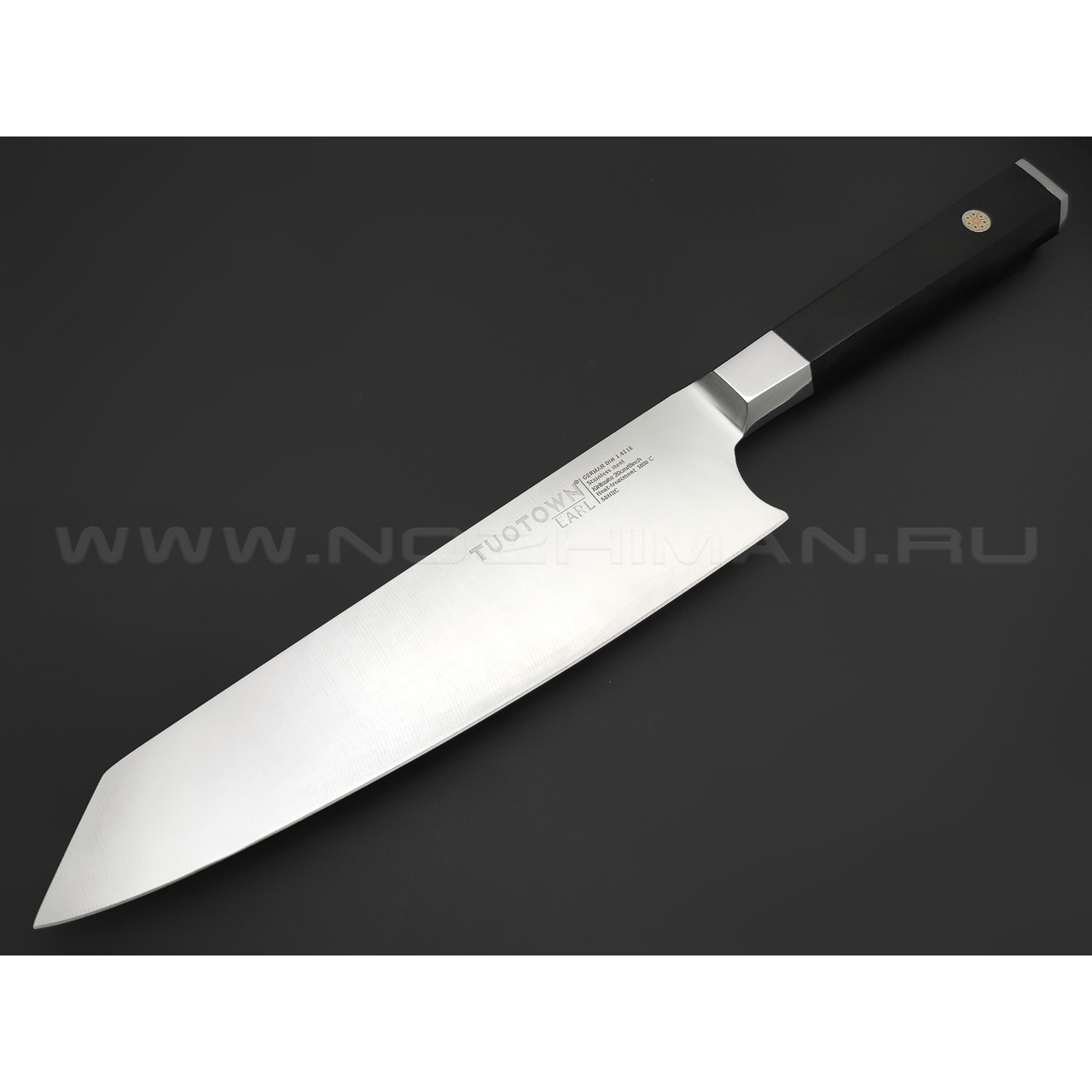 TuoTown Earl Kiritsuke 208002 сталь German 1.4116, рукоять Black wood