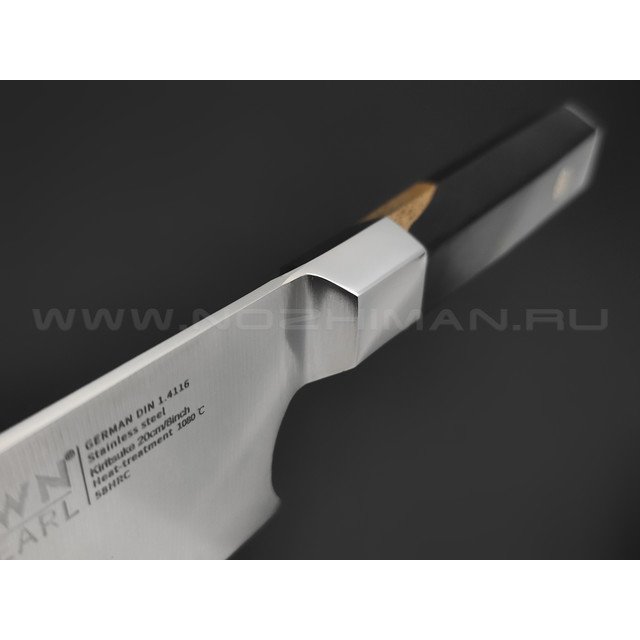 TuoTown Earl Kiritsuke 208002 сталь German 1.4116, рукоять Black wood