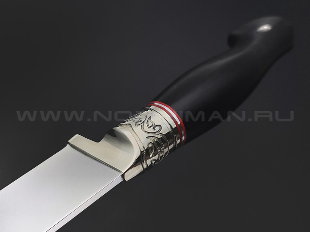 Товарищество Завьялова нож Пчак-Б сталь K340, рукоять Дерево граб, мельхиор