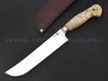 Товарищество Завьялова нож Пчак-Б сталь K340, рукоять Карельская береза, мельхиор