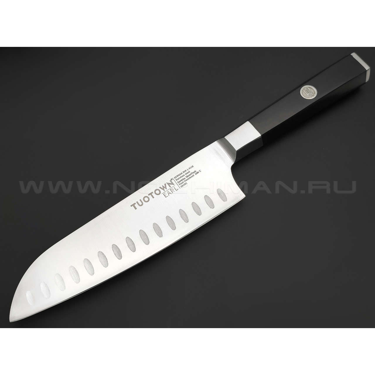 TuoTown Earl Santoku 18 см 167008 сталь German 1.4116, рукоять ABS