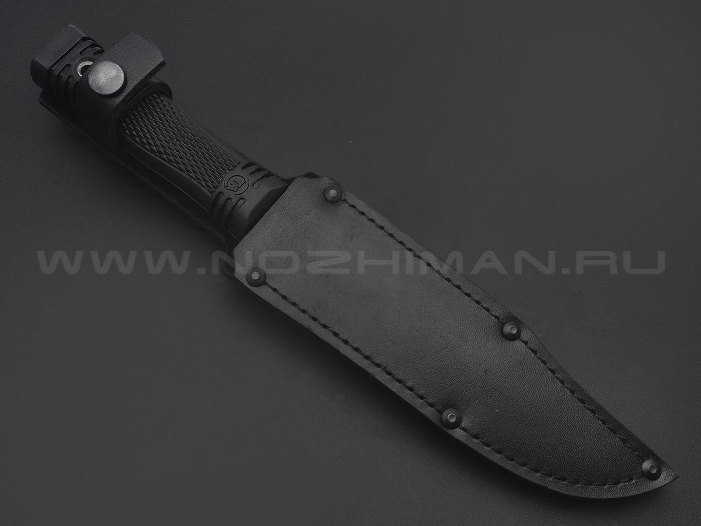Нож "Комбат-2" сталь D2, рукоять резина нов. (Титов & Солдатова)