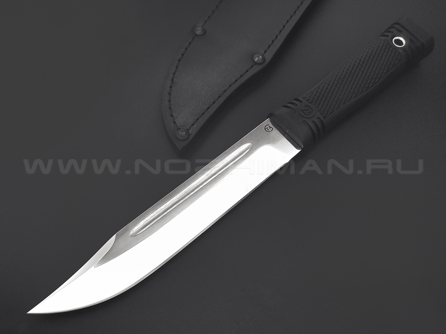 Нож "Комбат-2" сталь D2, рукоять резина нов. (Титов & Солдатова)