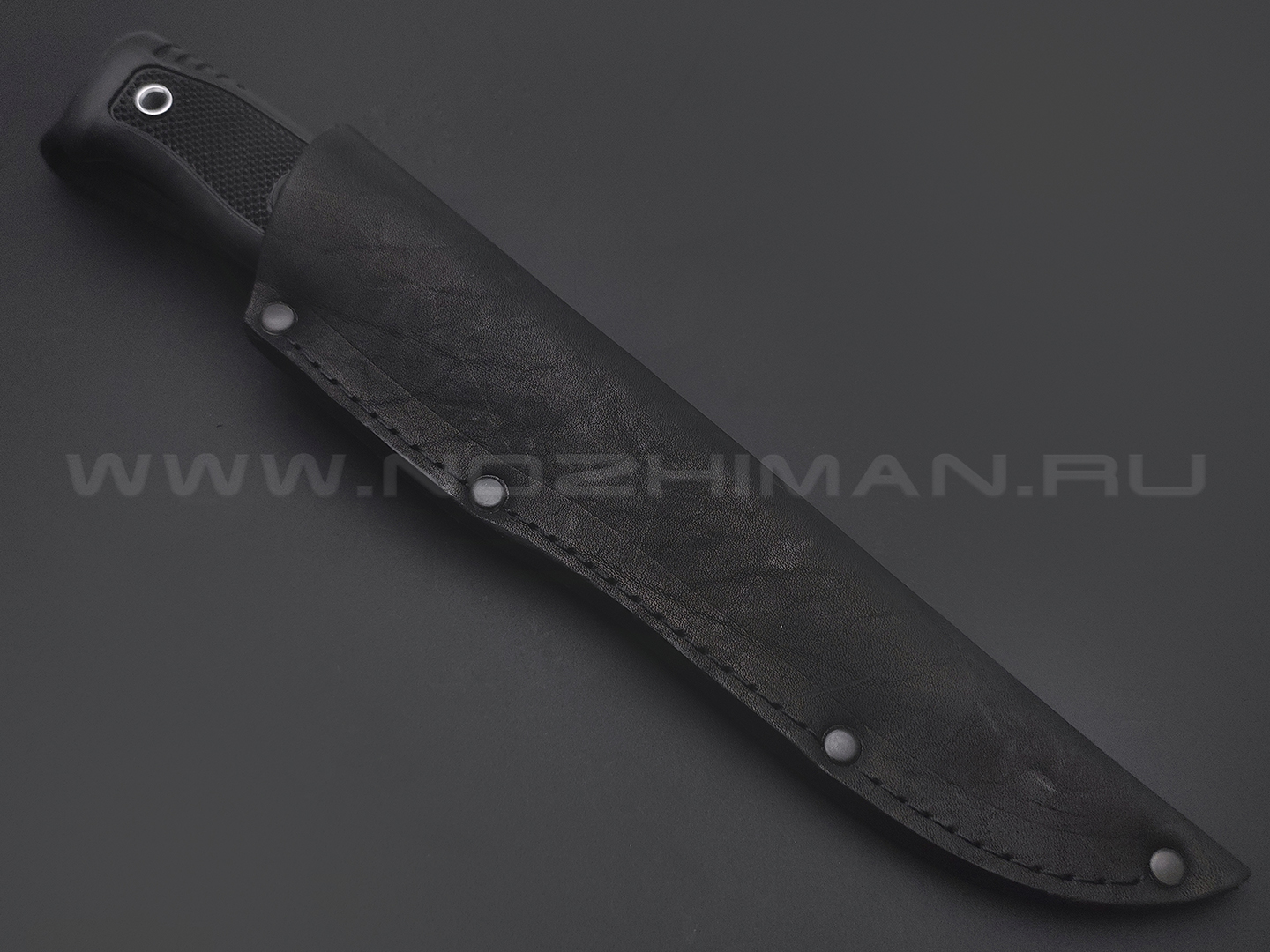 Нож №6 "Гарпун-2" сталь 95Х18 полировка, рукоять резина (Титов и Солдатова)