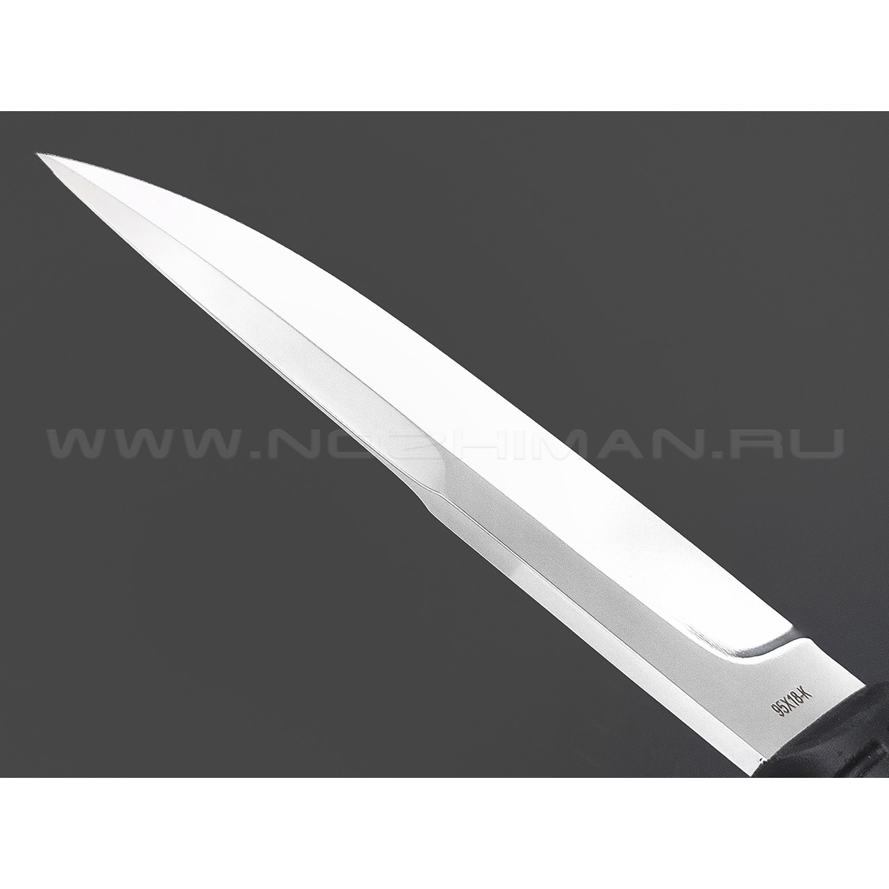 Титов и Солдатова нож №20.1 Пласт-1Т сталь 95Х18 полировка, рукоять Резина
