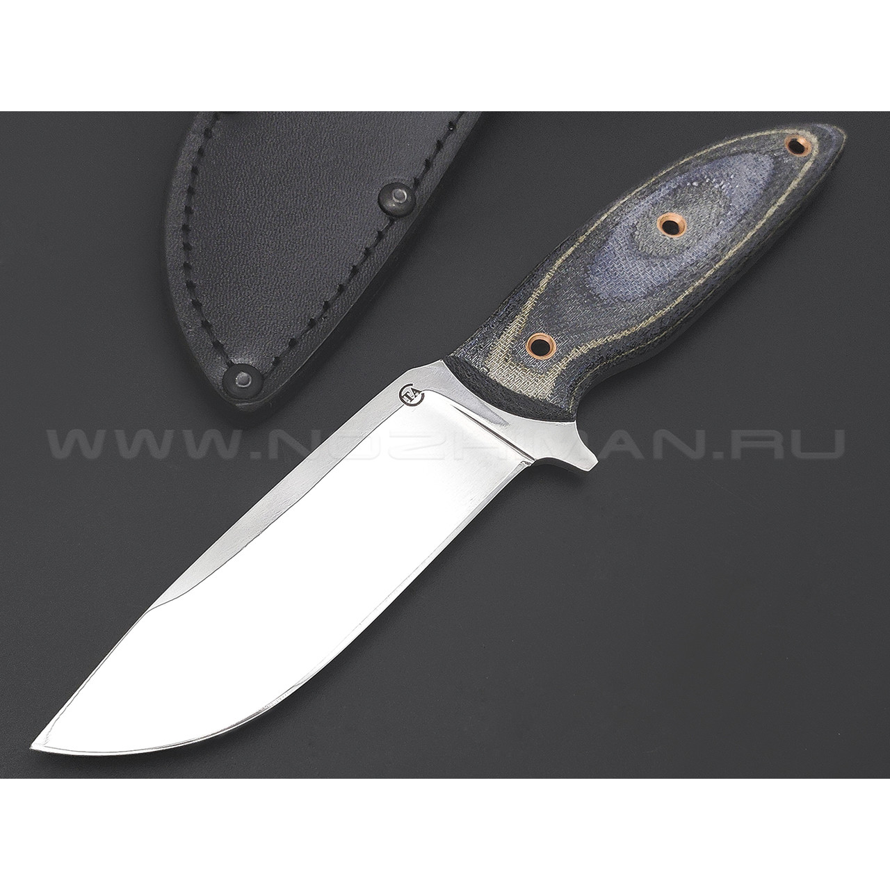 Нож "Сибирь-3" сталь 95Х18, рукоять микарта (Титов и Солдатова)