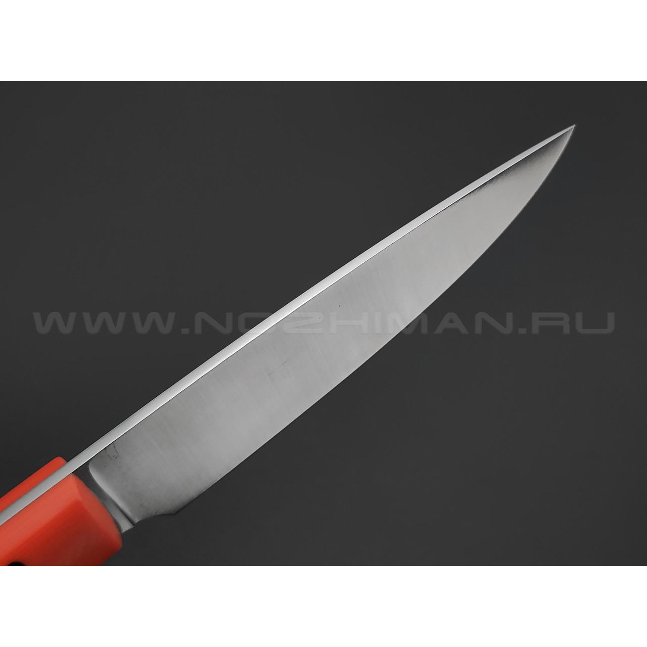 Апус нож Вилсон Лонг сталь N690 сатин, рукоять G10 оранжевый