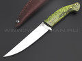 Товарищество Завьялова нож Наваха сталь D2, рукоять Карельская береза зеленая