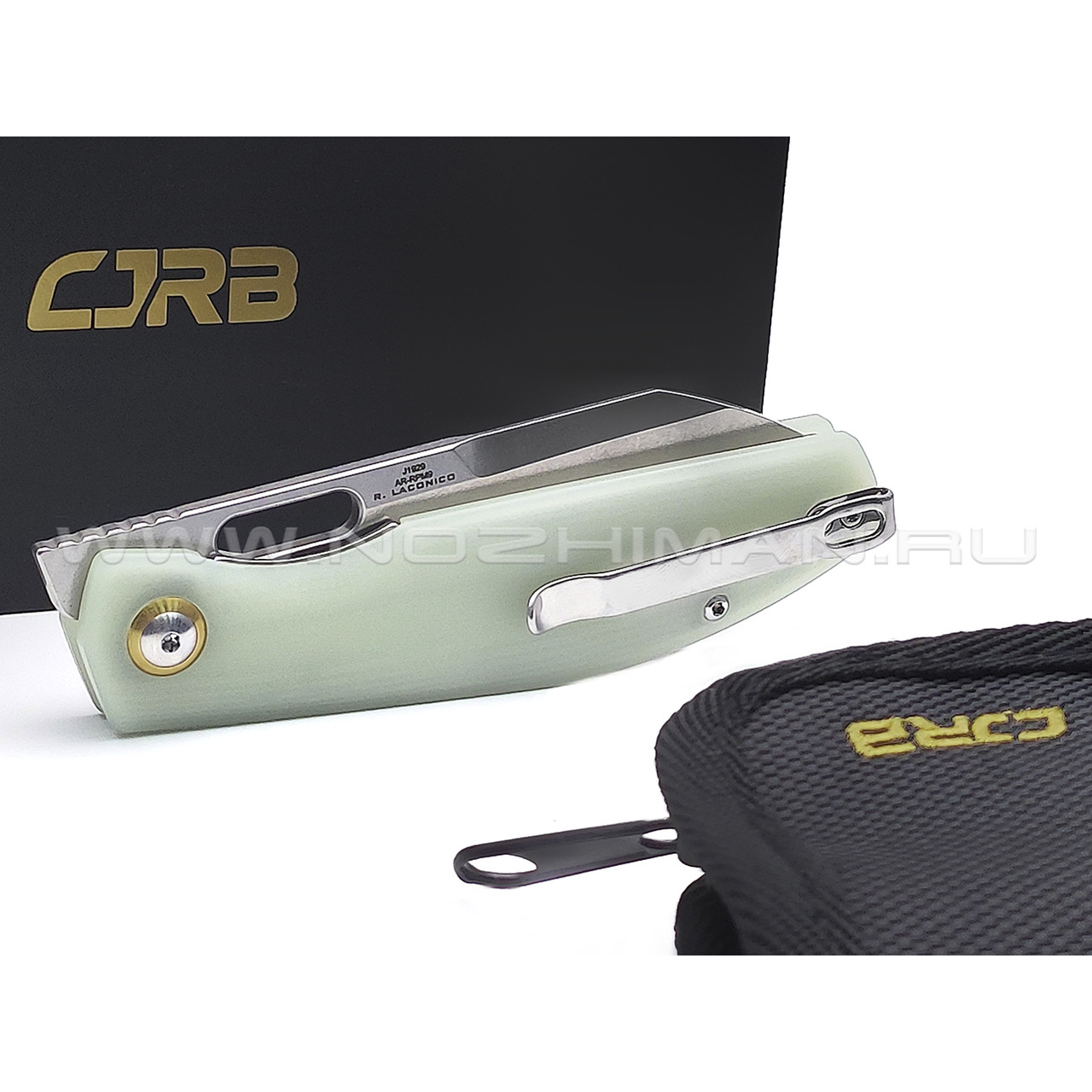 Нож CJRB Ekko Liner J1929-NTG сталь AR-RPM9 SW, рукоять G10 jade