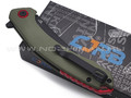 Нож CJRB Gobi J1906-BGNC сталь AR-RPM9 PVD, рукоять G10 green