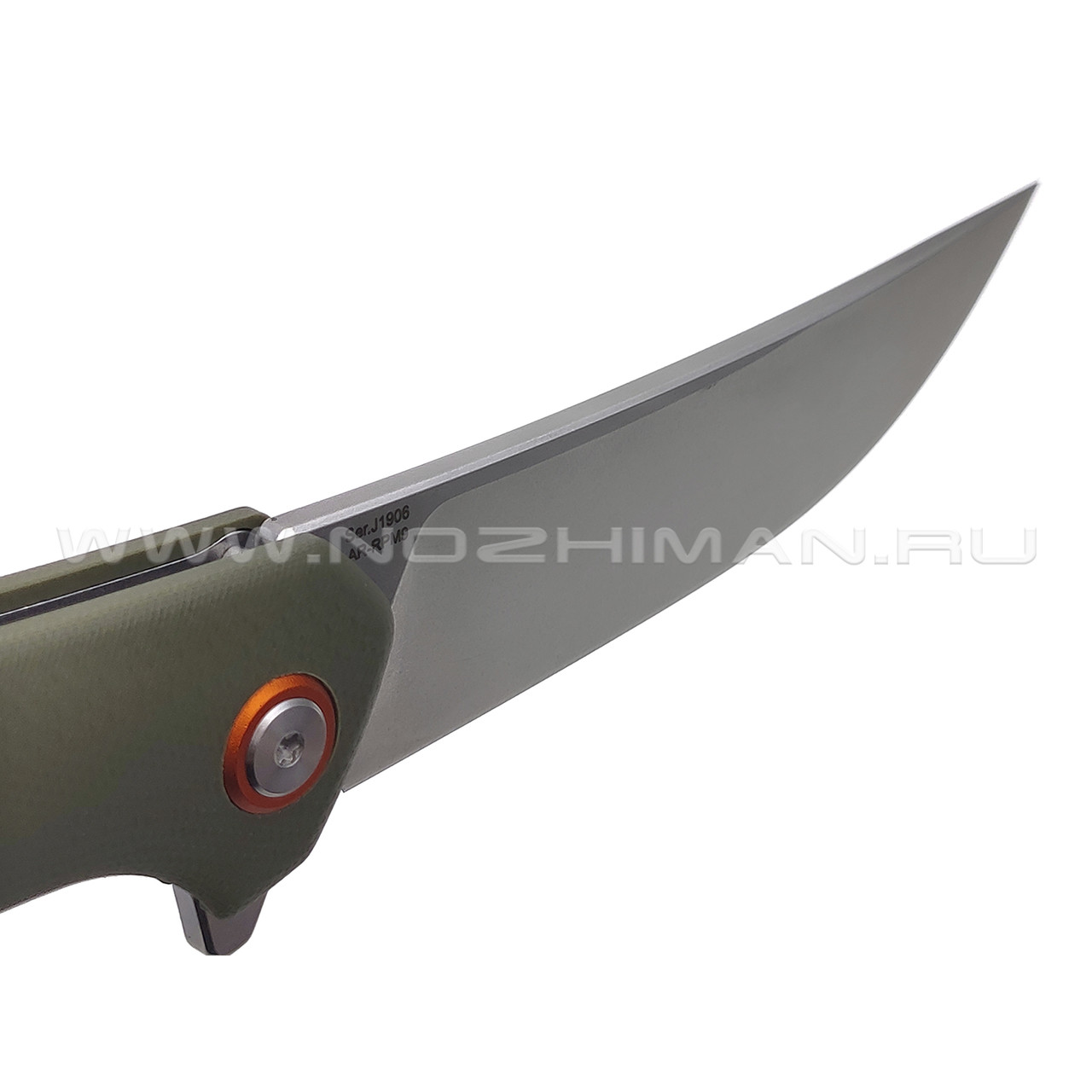 Нож CJRB Gobi J1906-GNC сталь AR-RPM9 SW, рукоять G10 green