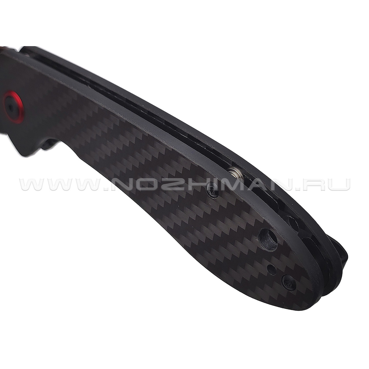 Нож CJRB Feldspar J1912-BCF сталь AR-RPM9 PVD, рукоять Carbon fiber